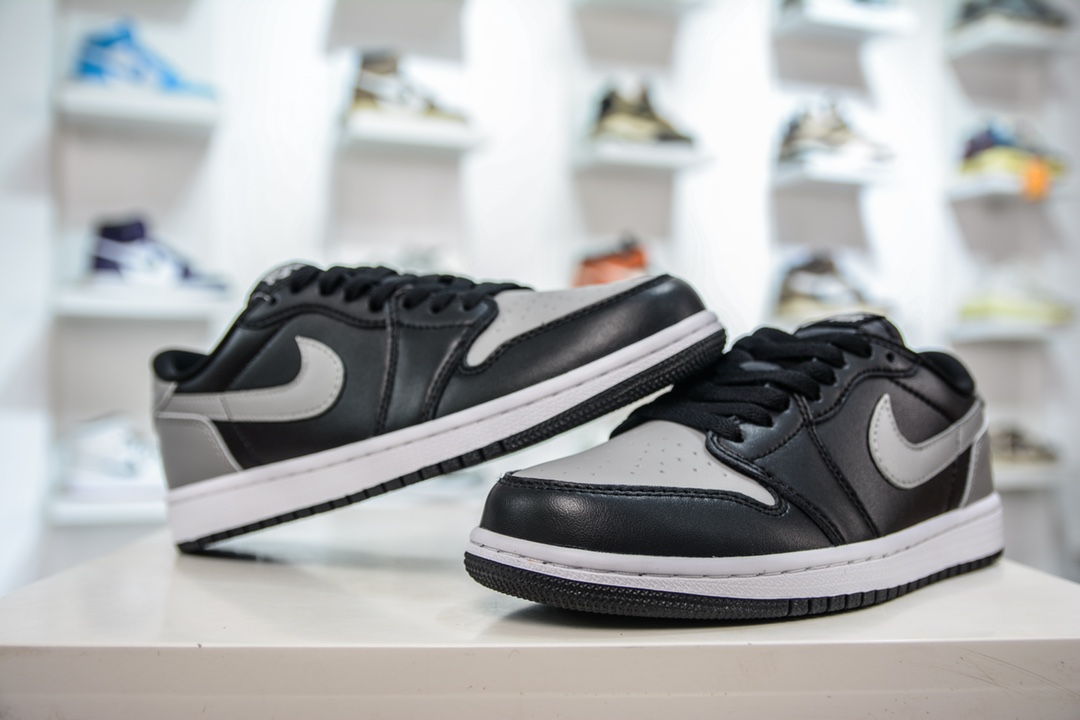 Pure original Air Jordan 1 Low OG Shadow Gray AJ1 Joe 1 low-top casual sneakers 705329-003