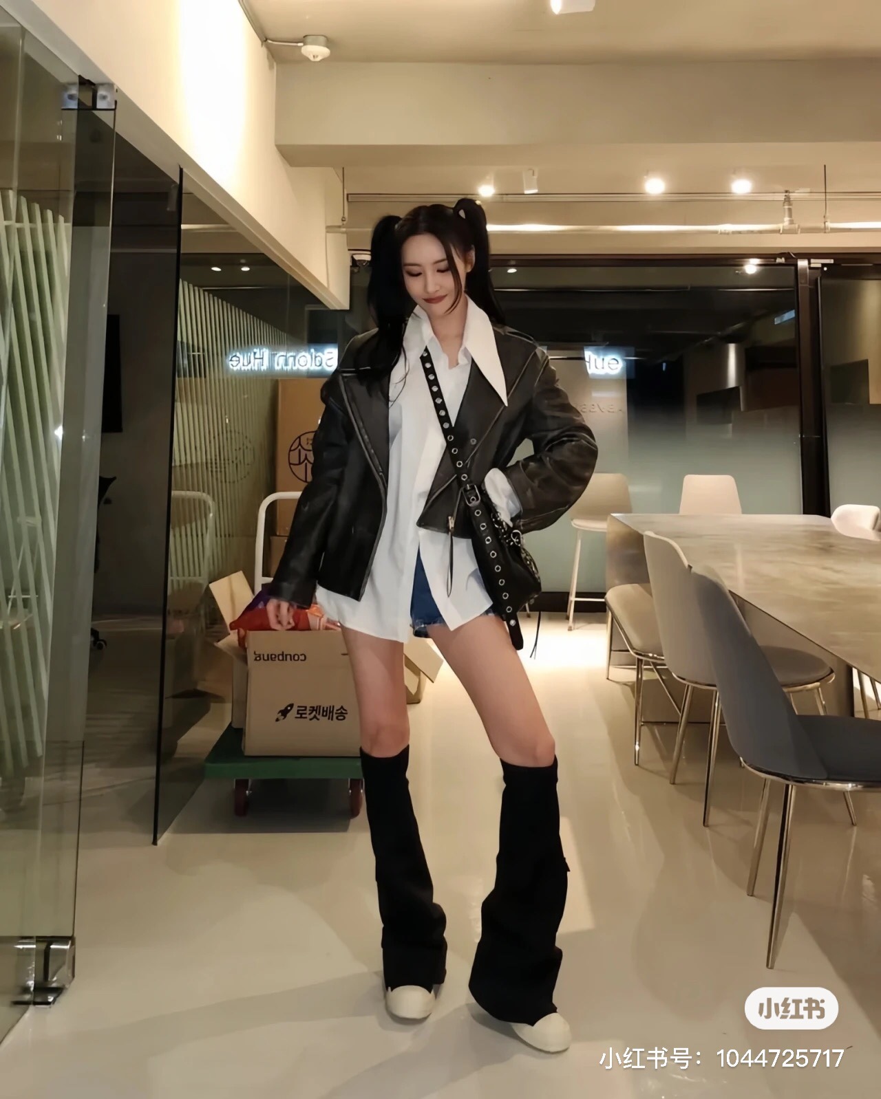 NO:243722,Black hipsters on foot pictures, boots, boots19860909黑色潮人上脚图,靴子,boots,Women's Shoes