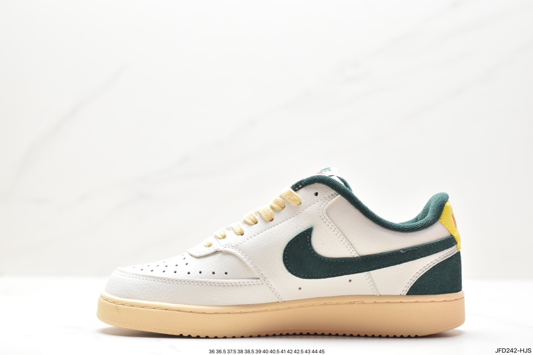 170 耐克Nike Court Vision Low 学院视觉系列休闲运动皮革板鞋“皮革米白黑红”FD0320-133