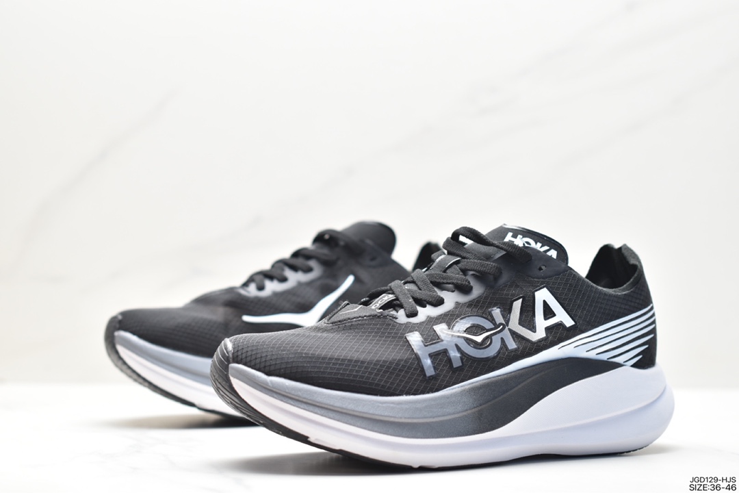 180 HOKA ONE ONEU ROCKETX2 真碳大底 半透明蝉翼鞋面透气跑步鞋  7420246