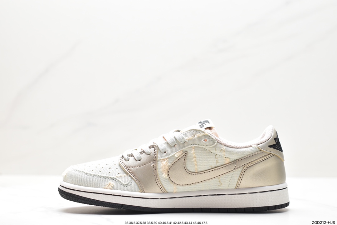 fragment design x Travis Scott x Nike Air Jordan 1 Low OG SP”Black/Green Toe“AJ1乔丹篮球鞋 DM7866-815