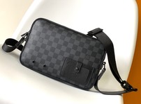 Louis Vuitton Flawless
 Messenger Bags Black Damier Graphite Canvas N40364