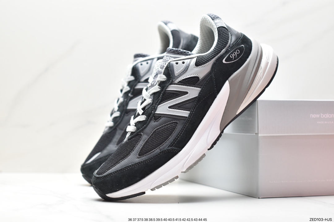 260 NB新百伦New Balance in USA M990V6系列美产血统跑步鞋“黑泥灰银3M”M990BK6