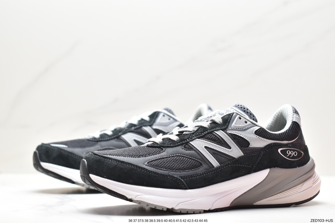 260 NB新百伦New Balance in USA M990V6系列美产血统跑步鞋“黑泥灰银3M”M990BK6