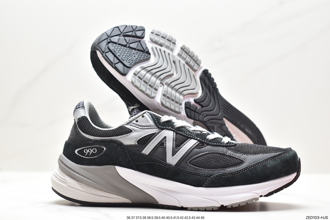 260 NB新百伦New Balance in USA M990V6系列美产血统跑步鞋“黑泥灰银3M”M990BK6