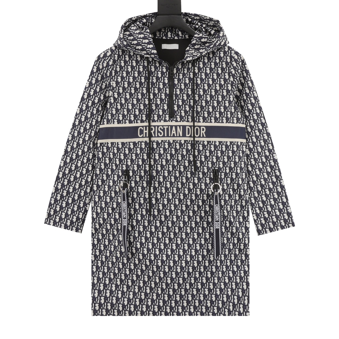 DIOR/Dior Presbyopic Jacket Chaqueta larga para mujer con media cremallera (estilo para mujer) La prenda completa, pesa…