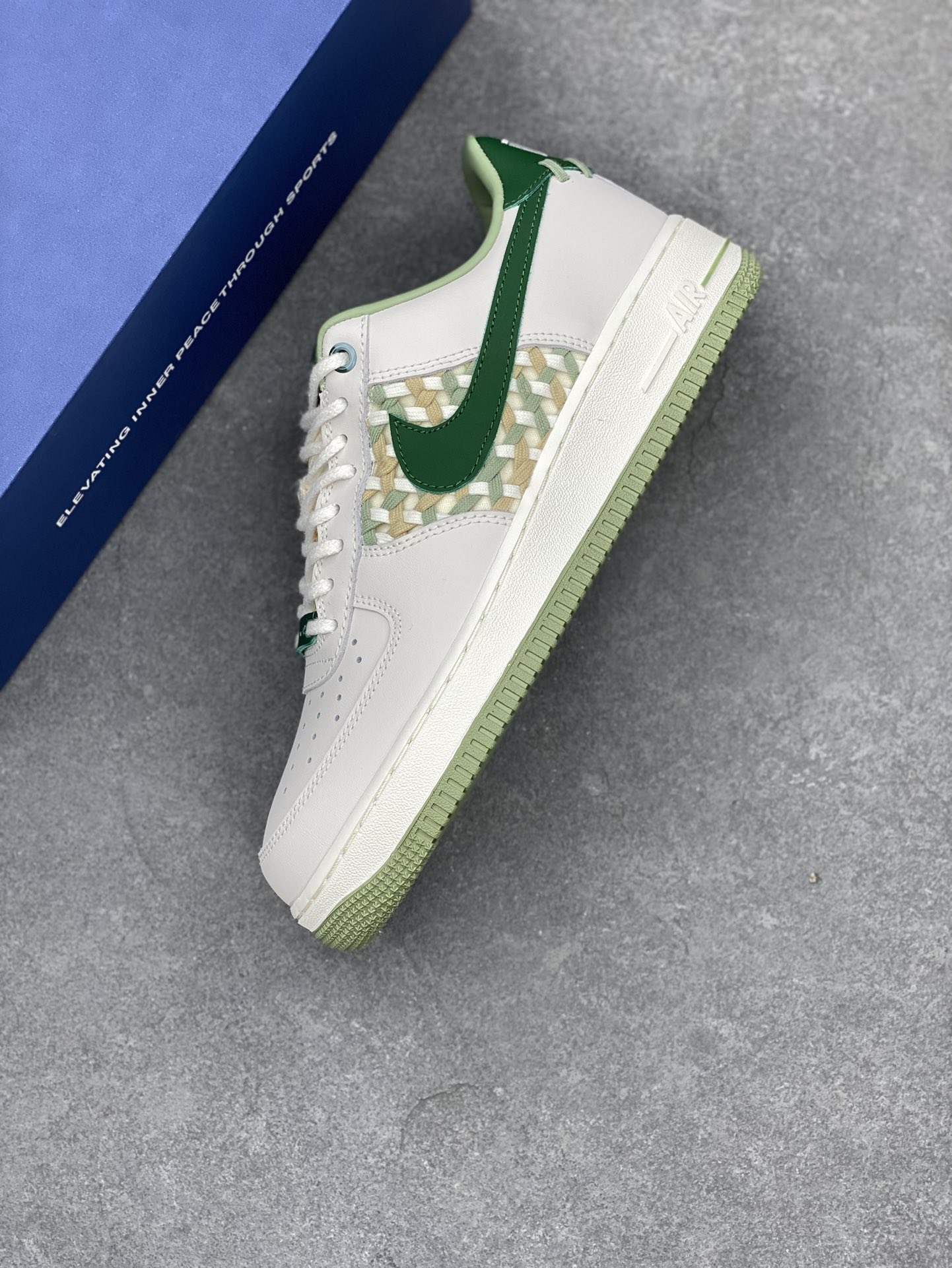 Nike Air Force 1 Low Woven Bamboo Sneakers - FN0369-100 7 i1689617820 301 6