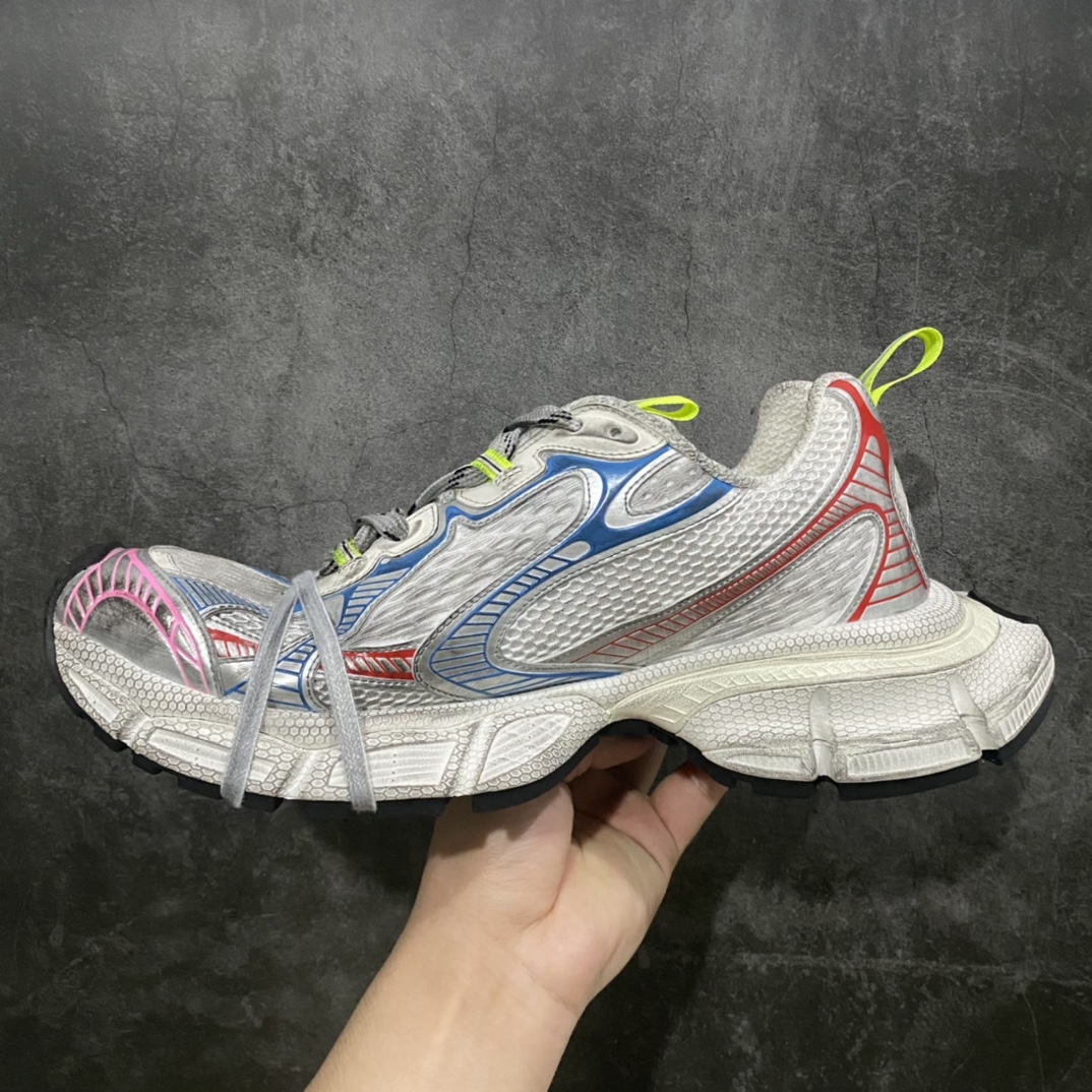 500 【PK纯原】 目前圈内最顶 BALENCIAGA 3XL Sneakers 巴黎世家十代网布系带低帮走秀复古老爹鞋