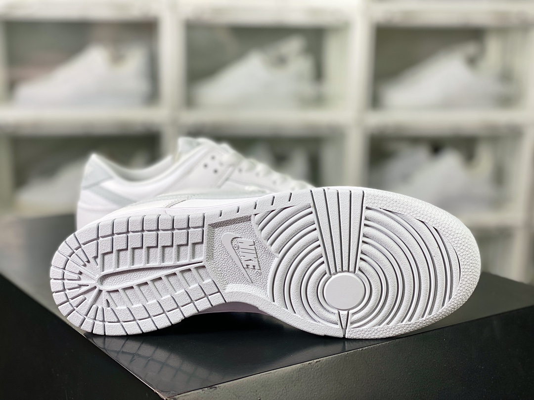SB Dunk Low GS”White Pure Platinum”扣篮板鞋“皮革白灰钩子”DV0831-101