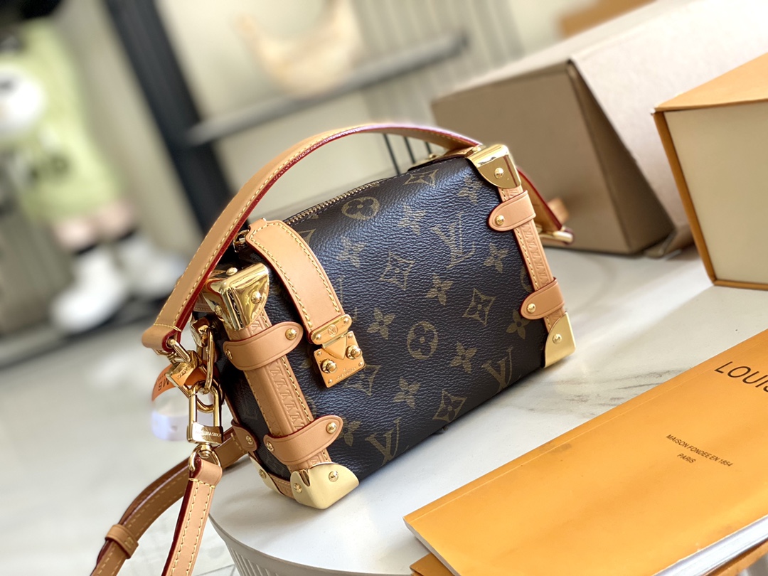路易威登 Louis Vuitton 高定典藏经典高奢皮具手袋托特包斜挎包女包 #F8C763D4 2