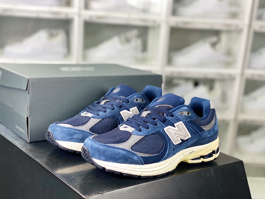 New Balance 2002R系列低帮复古老爹风休闲运动慢跑鞋“海军蓝灰银”M2002RCA