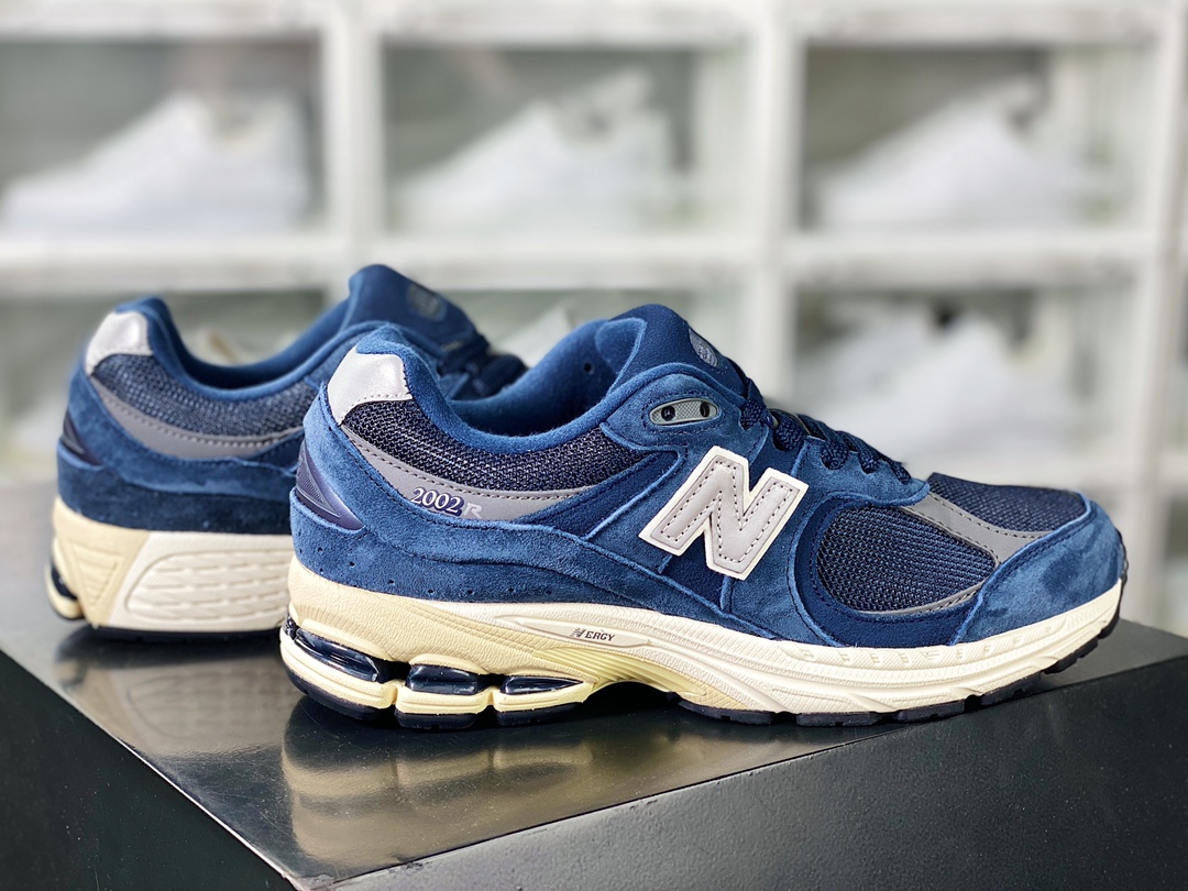 New Balance 2002R系列低帮复古老爹风休闲运动慢跑鞋“海军蓝灰银”M2002RCA