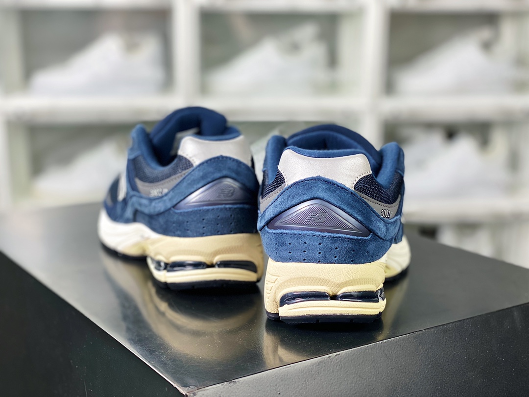 New Balance 2002R系列低帮复古老爹风休闲运动慢跑鞋“海军蓝灰银”M2002RCA