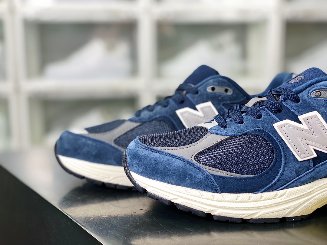 New Balance 2002R系列低帮复古老爹风休闲运动慢跑鞋“海军蓝灰银”M2002RCA