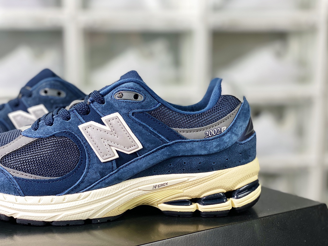 New Balance 2002R系列低帮复古老爹风休闲运动慢跑鞋“海军蓝灰银”M2002RCA