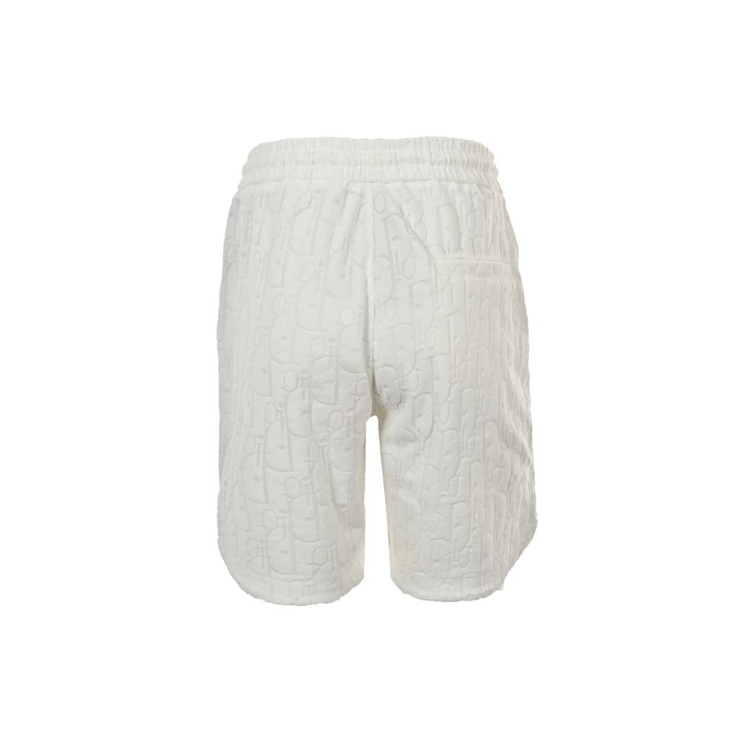Dior/迪奥 23ss 满印logo提花毛巾短裤 23新款针织短裤