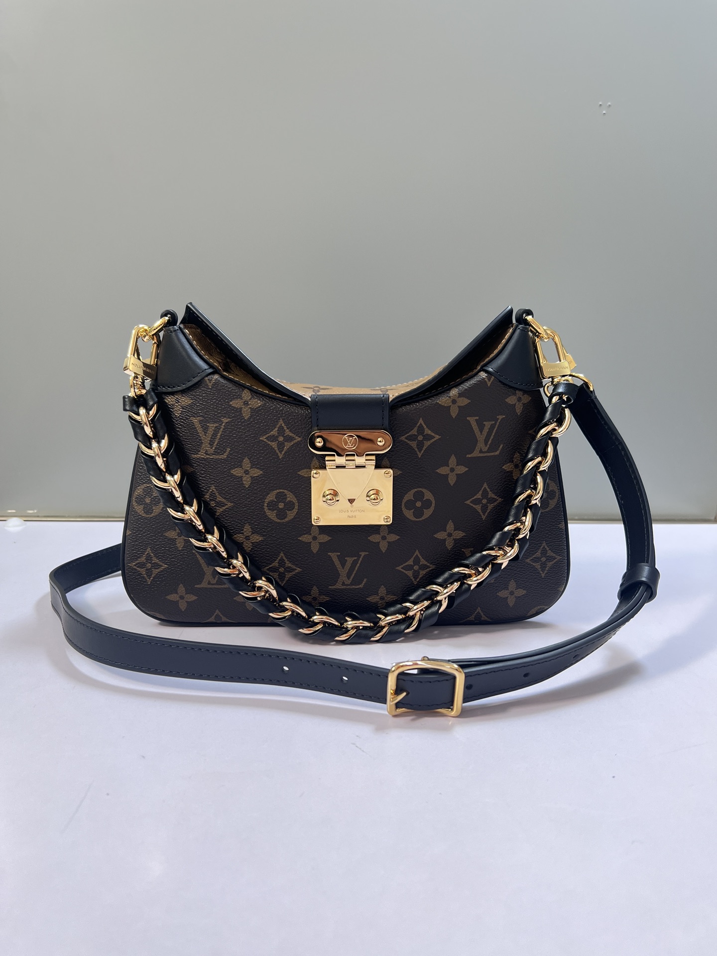 Louis Vuitton Handbags Crossbody & Shoulder Bags Weave Monogram Reverse Canvas Chains M46659