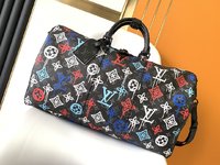 Louis Vuitton LV Keepall Buy Travel Bags Doodle Monogram Canvas Cowhide Fabric M21384