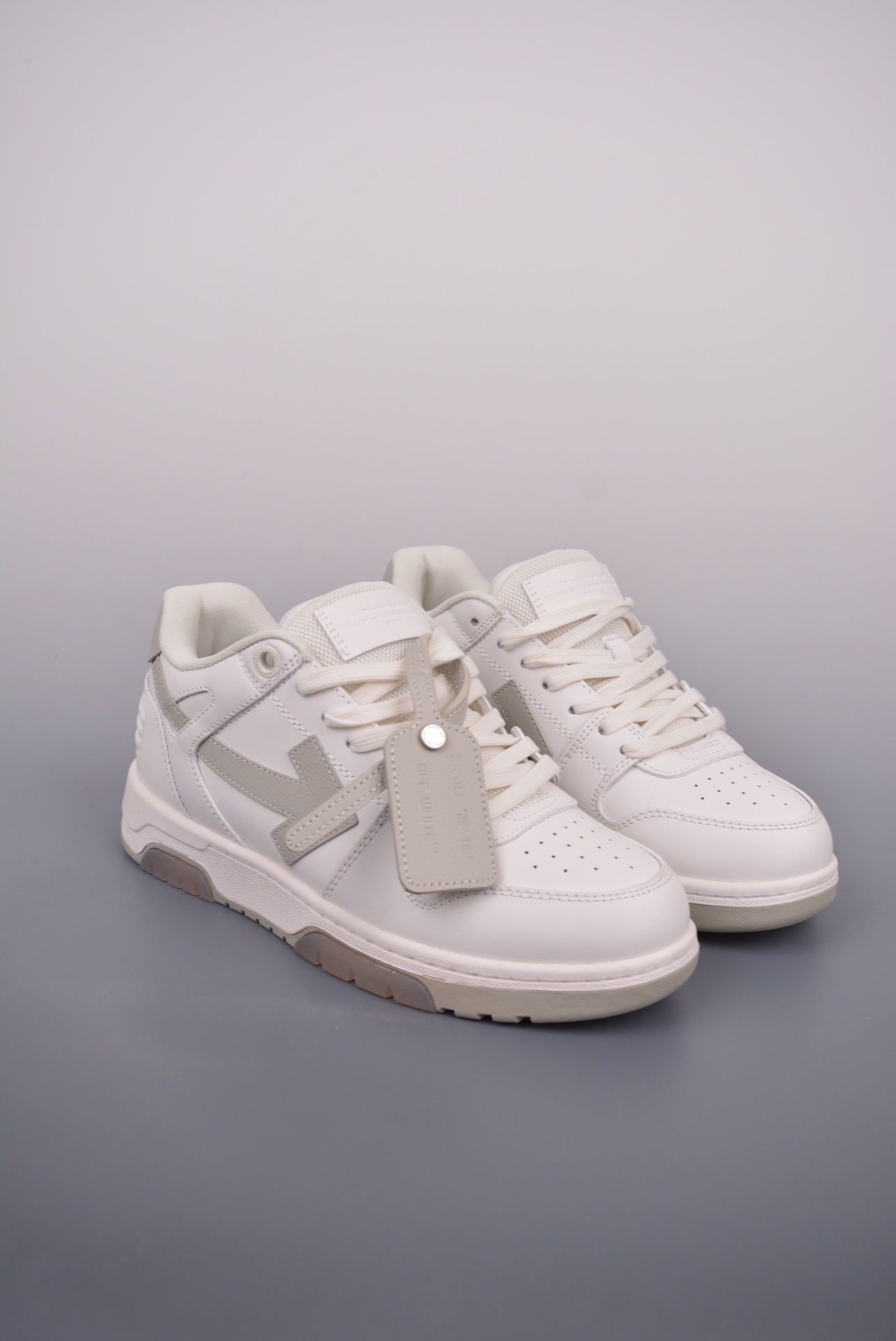 OFF-WHITE Out Of Office 低帮系带时尚板鞋 街头运动元素  OMIA189S22LEA0010109