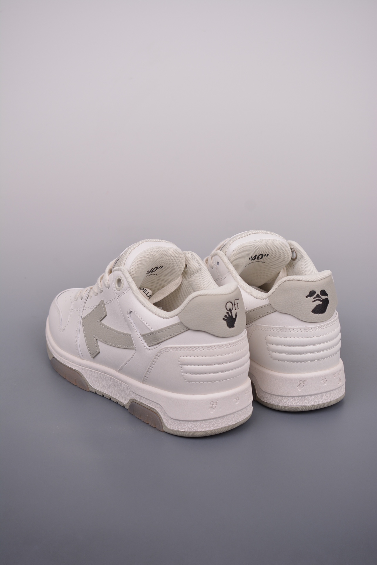 OFF-WHITE Out Of Office 低帮系带时尚板鞋 街头运动元素  OMIA189S22LEA0010109