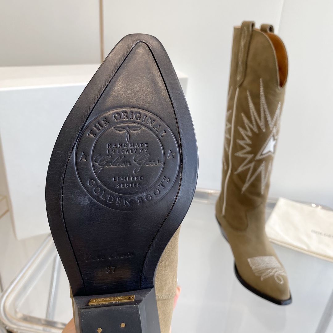 Golden Goose22 Retro National Embroidered Knight Boots: Original Design Style and Travel Comfort - 图片 9
