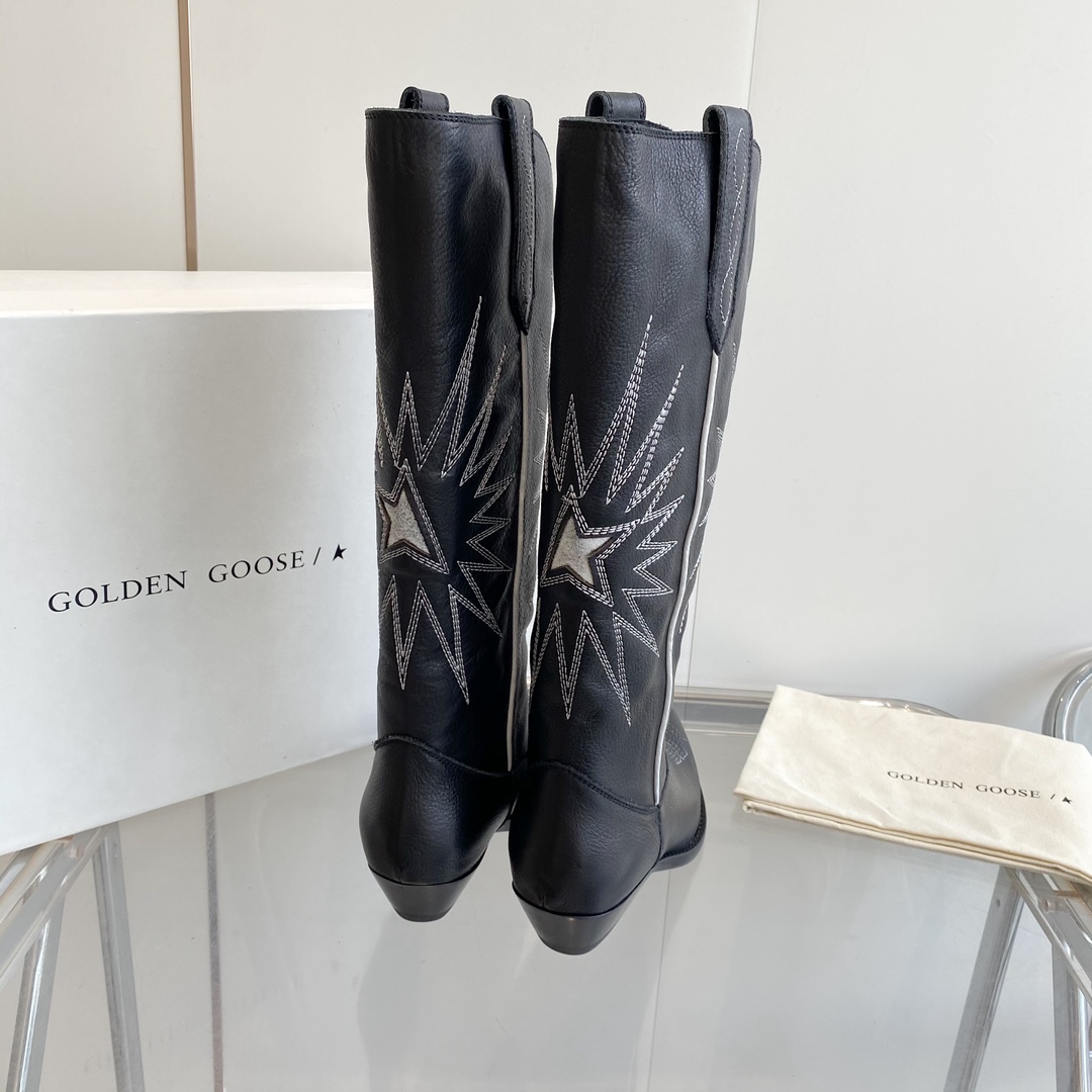 Golden Goose22 Retro National Knight Boots with Embroidery: Original Design and Quality Materials - 图片 9