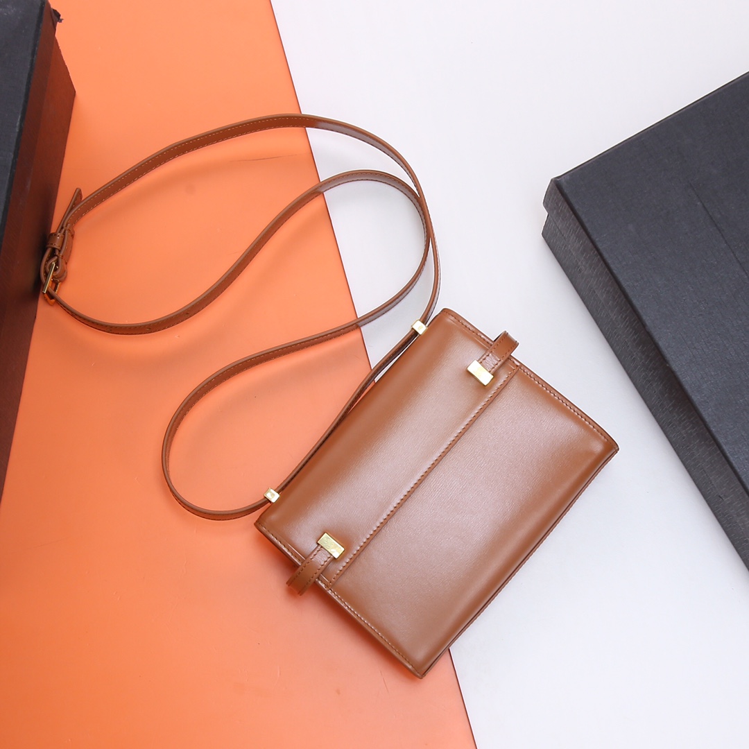 YSL Brown crossbody shoulder