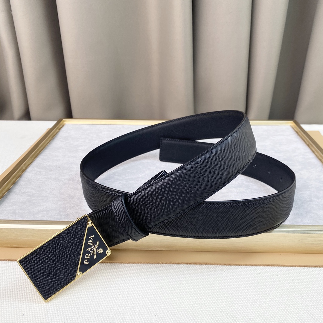 普拉D头层牛皮宽3.8CM官网同步纯