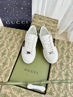 Supplier in China
 Gucci AAAAA+
 Skateboard Shoes Sneakers White Women Men Calfskin Cowhide Sheepskin Silk TPU Sweatpants