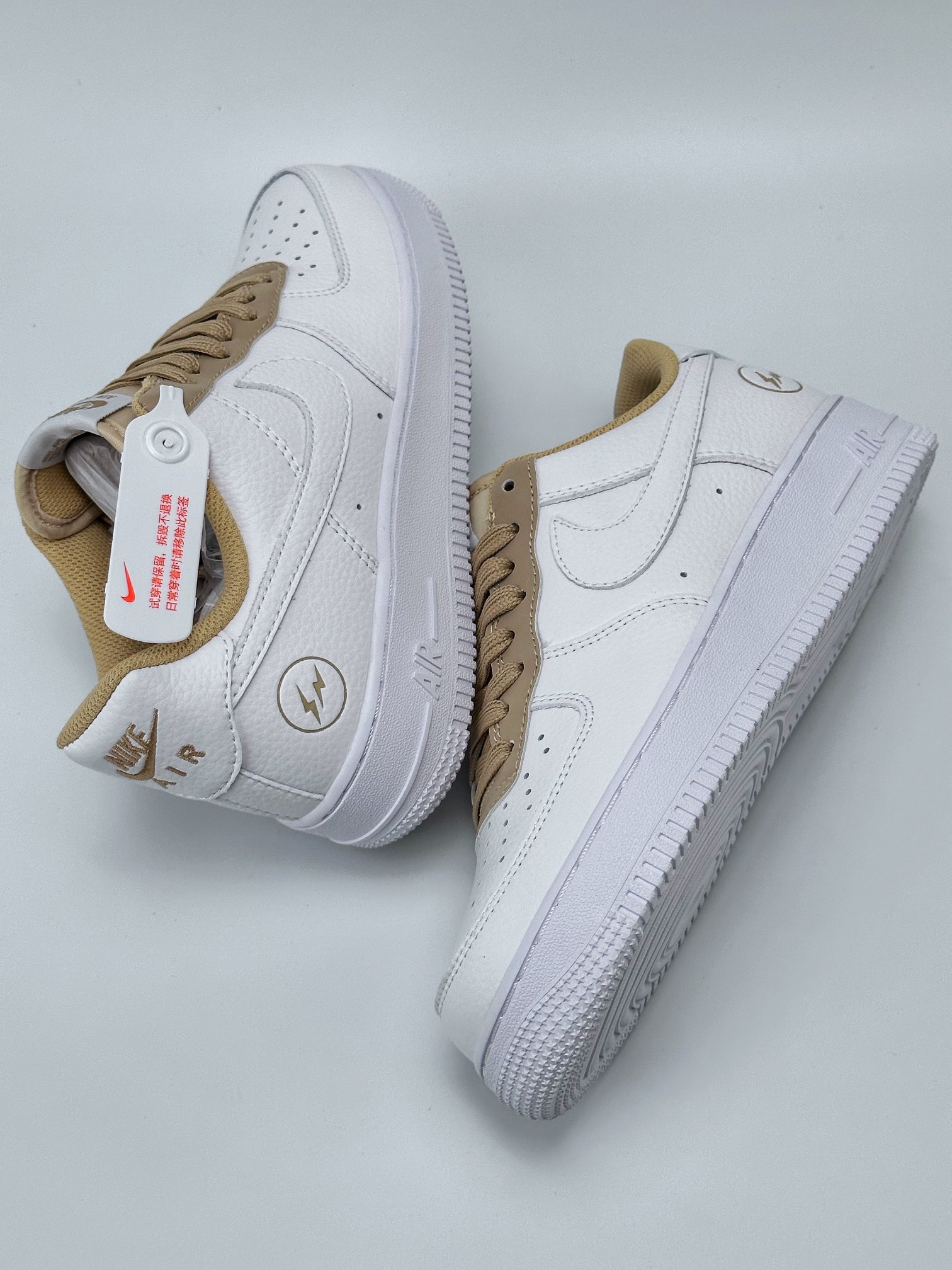 Nike Air Force 1 Low 07 White and Yellow Fujiwara Hiroshi TT0801-603