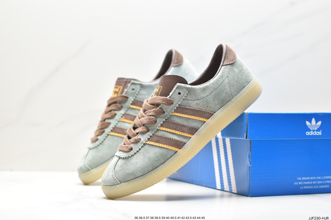 Adidas AD MALMO clover trend leisure lightweight wear-resistant non-slip low-top shoes ID2785