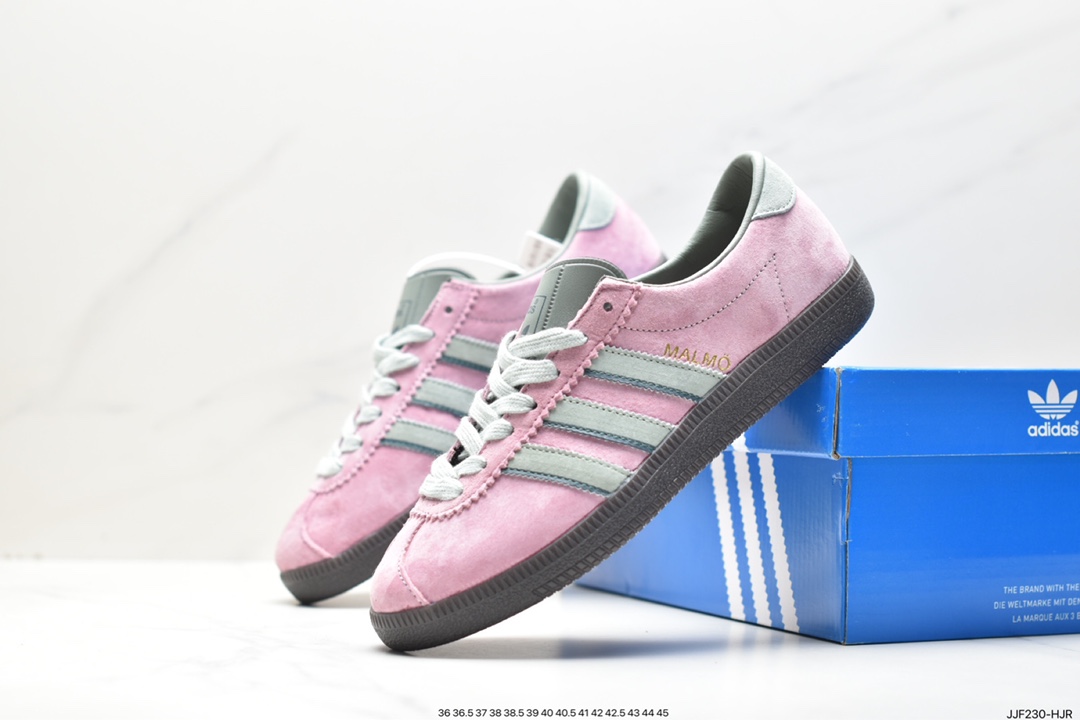 Adidas AD MALMO clover trend leisure lightweight wear-resistant non-slip low-top shoes ID2785