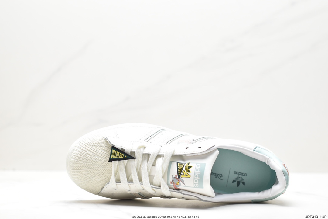 Adidas Originals Superstar ”Sail/Green/Lace” shell toe sneakers IE5880