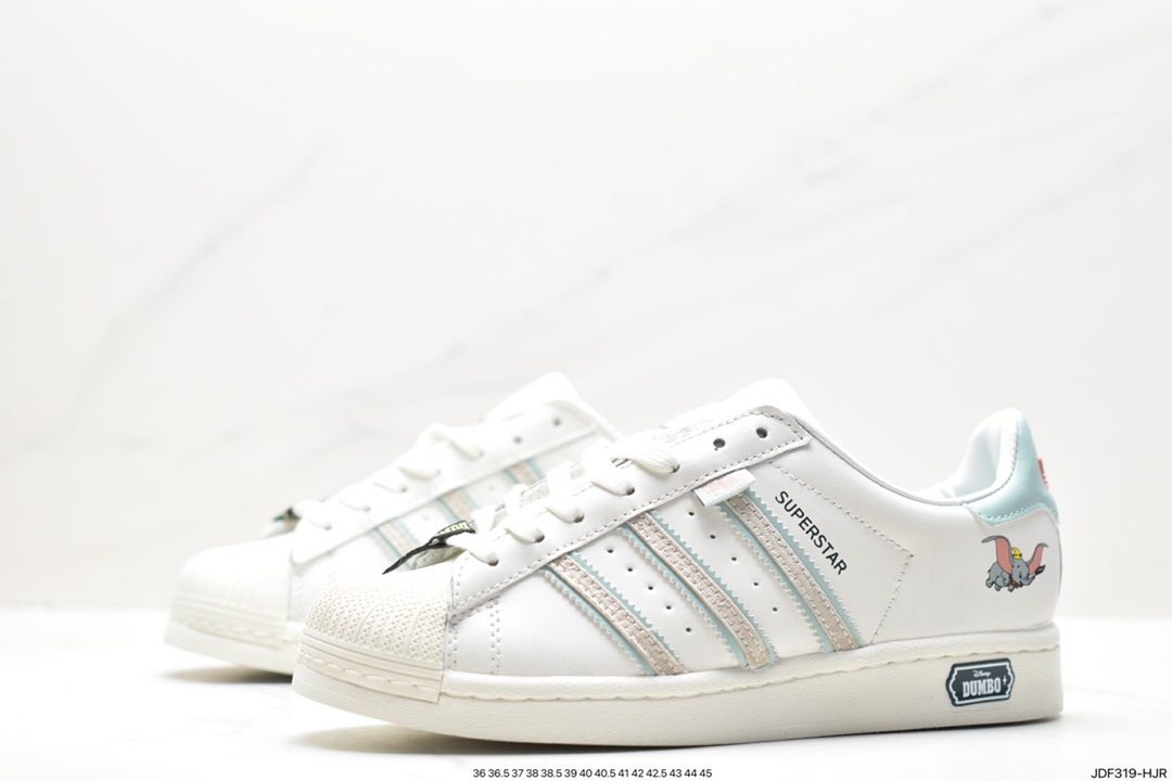 Adidas Originals Superstar ”Sail/Green/Lace” shell toe sneakers IE5880