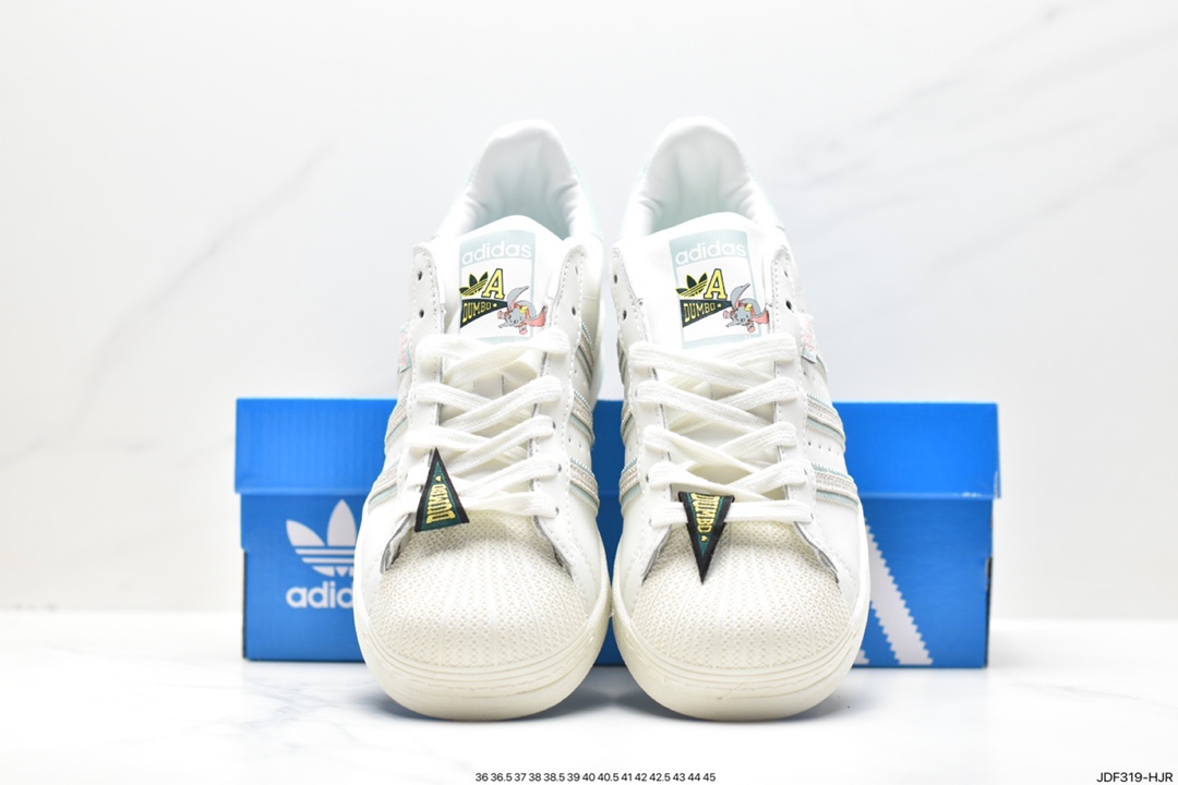 Adidas Originals Superstar ”Sail/Green/Lace” shell toe sneakers IE5880