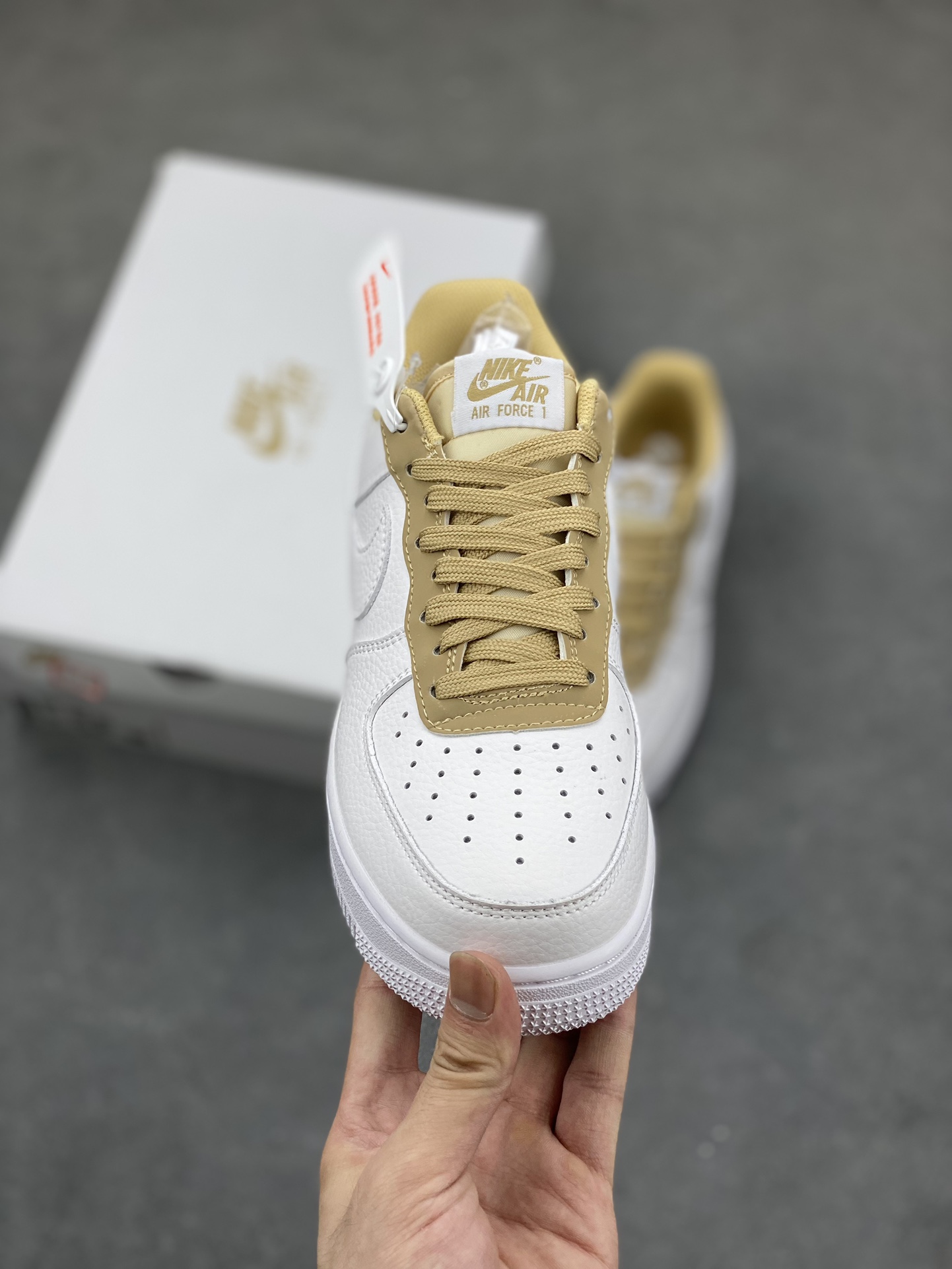 Fragment Design x Nike Air Force 1 Low White/Gold Sneakers 3 i1689708990 9724 1