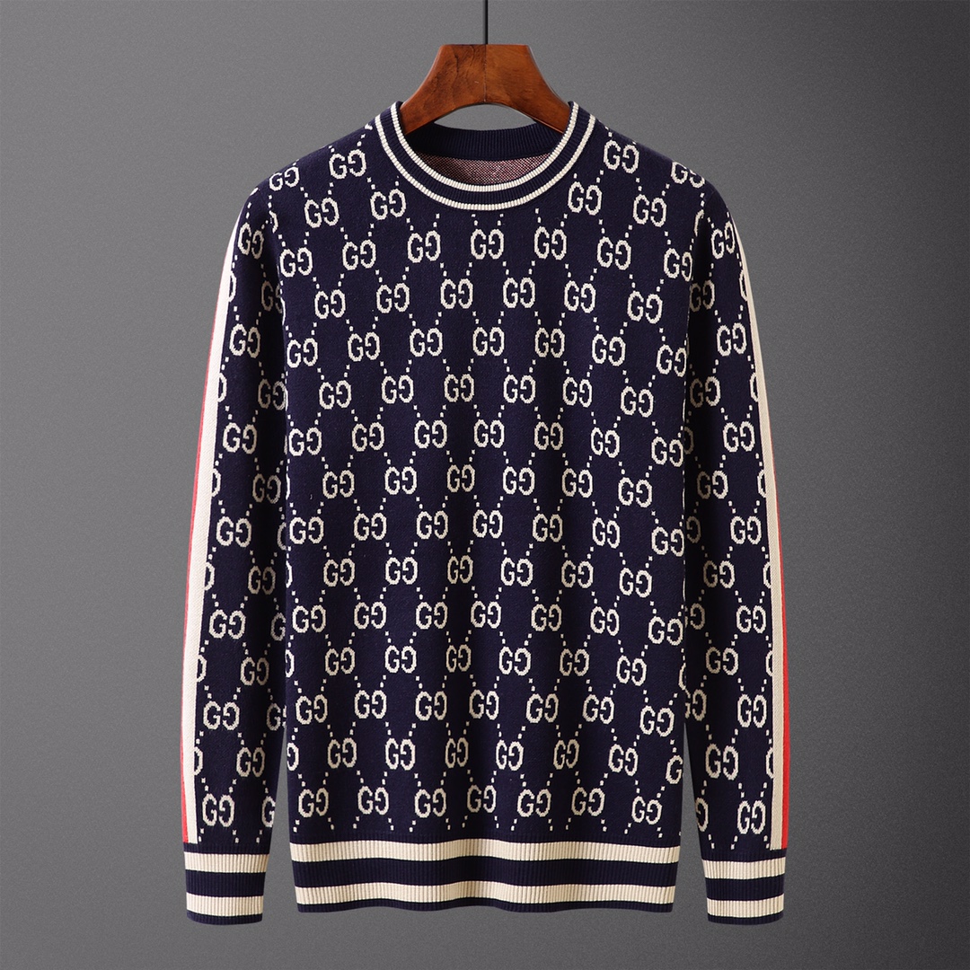 GUU•CI, suéter, estilo M2151#, tallas: M-XXXL, tejido: modal, anti-pilling, color: azul marino