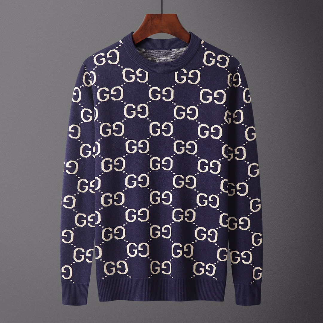 GUC•CI, suéter, número de modelo M2172#, tallas: M-XXXL, tejido: modal, anti-pilling, color: azul marino