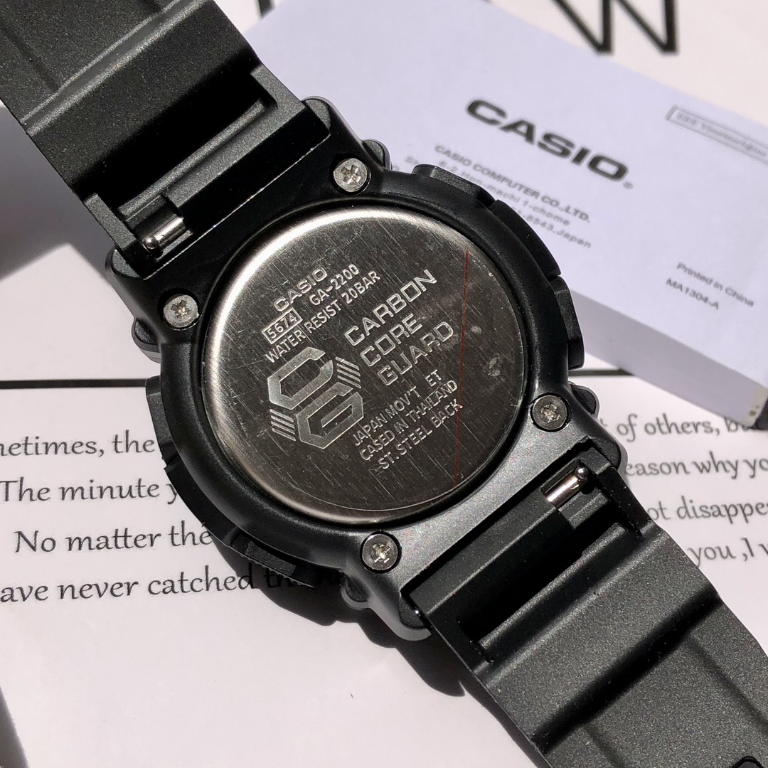 CASIO G-SHOCK GA-2200 BR-1APR Anniversary Edition: Red Radiance and Toughness - 图片 5