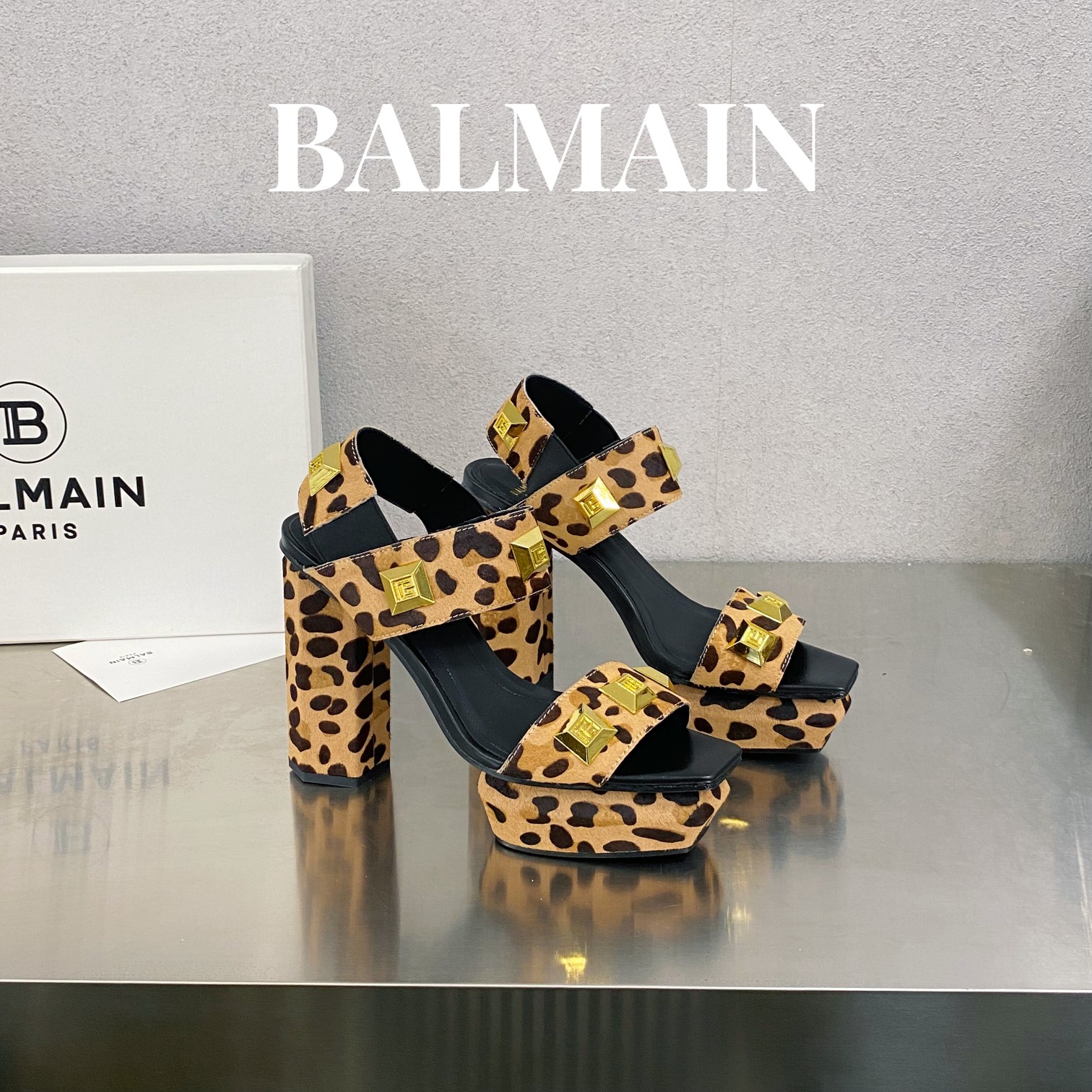 Balmain Scarpe Sandali Pelle bovina Cuoio genuino Cavallo di pecora Seta Collezione Primavera/Estate Fashion