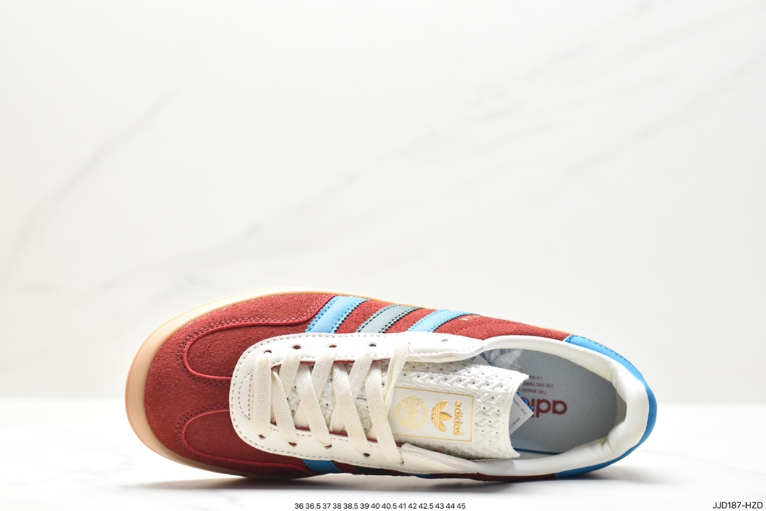 Adidas Originals Gazelle Indoor Trefoil Retro Anti-slip Wear-resistant Low-top Sneakers HQ8717