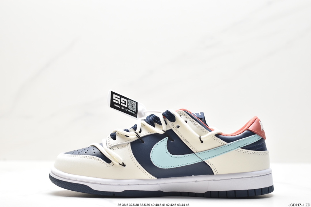 NK SB Dunk Low”Green/Beige“绑绳解构风 系列低帮休闲运动滑板板鞋 DH3363-021