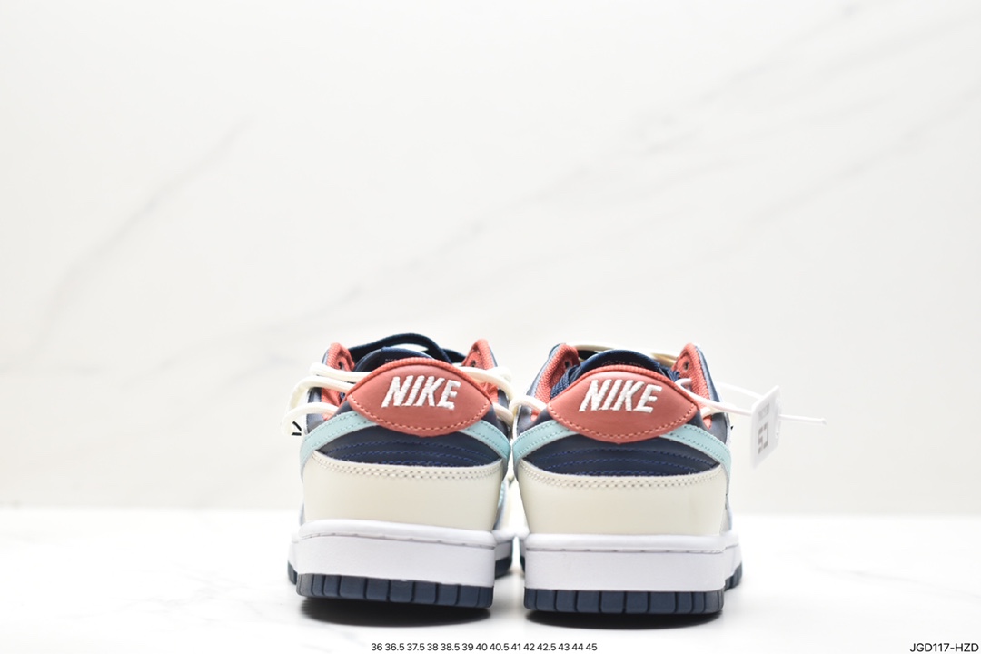 NK SB Dunk Low”Green/Beige“绑绳解构风 系列低帮休闲运动滑板板鞋 DH3363-021