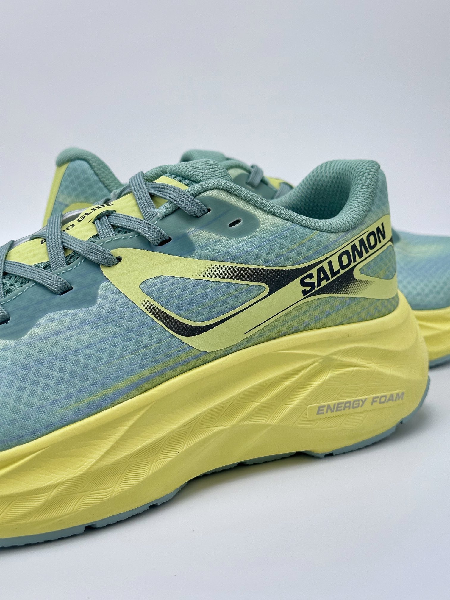 Salomon Aero Glide yellow green Salomon outdoor cross-country running shoes 471225 28