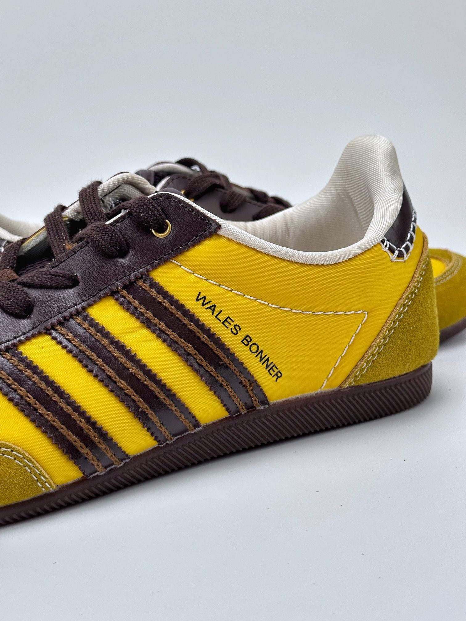 AD Originals Samba x Wales Bonner yellow and brown joint retro low-top casual sports jogging shoes GY5752