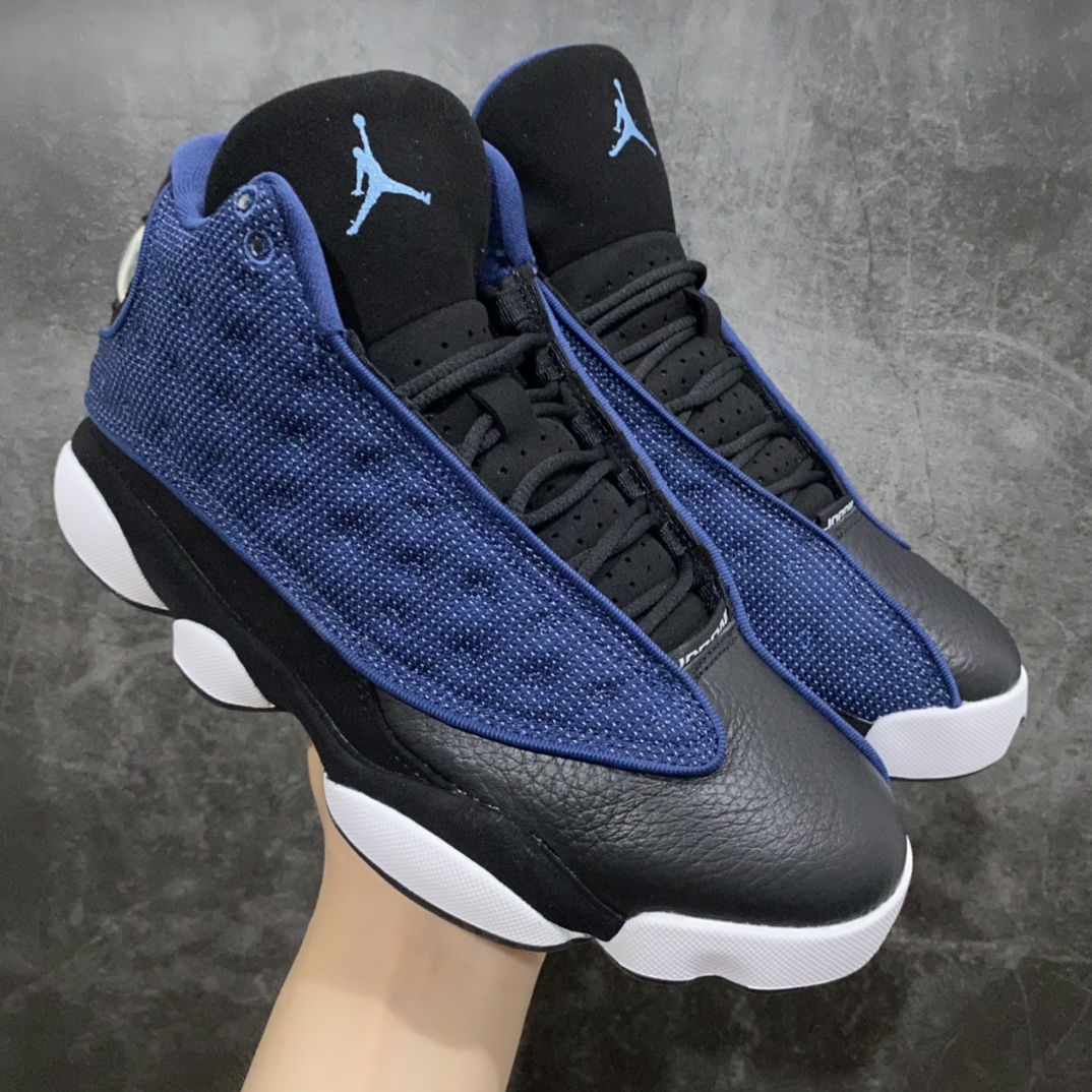 【莞产纯原】Air Jordan AJ13海军蓝 黑蓝DJ5982-400n市售最强版 全鞋使用原材料打造n完美鞋型 原厂3D变色猫眼 刺绣针车皮料 用料细节全部拉满档位n高价零售首选版本💪🏻 尺码：40-47.5-莆田鞋批发中心