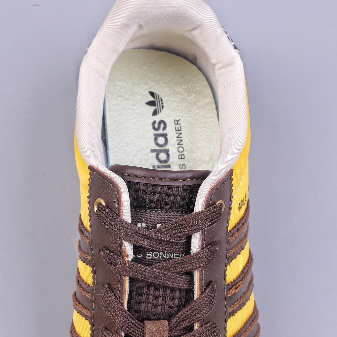 AD Originals Samba x Wales Bonner yellow and brown joint retro low-top casual sports jogging shoes GY5752