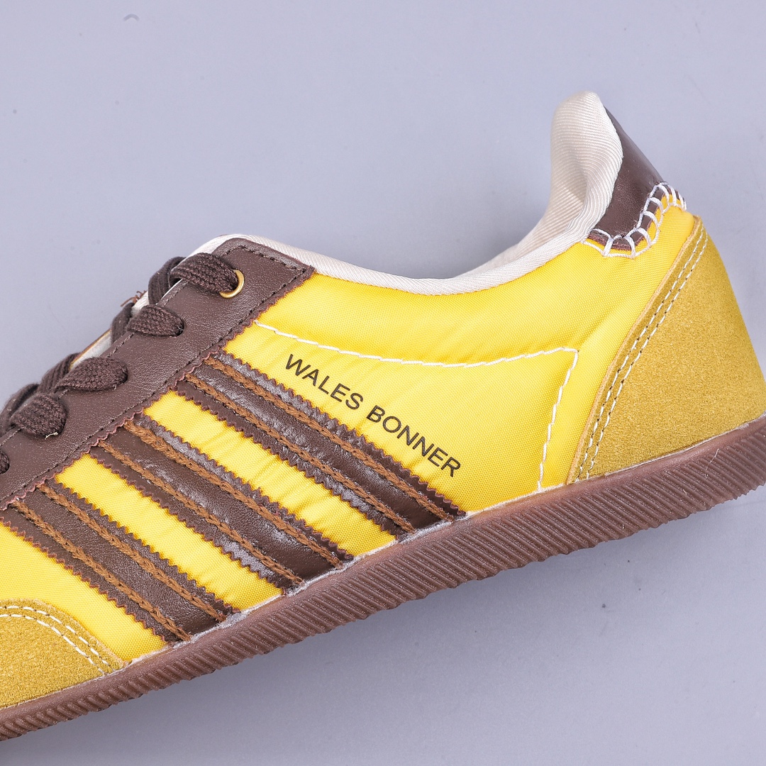 AD Originals Samba x Wales Bonner yellow and brown joint retro low-top casual sports jogging shoes GY5752