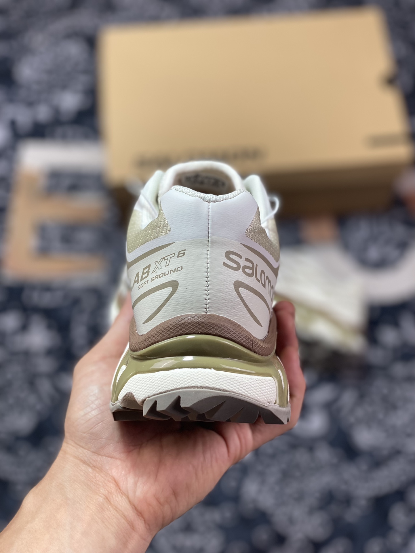 320 法国户外品牌-萨洛蒙/Salomon XT-6 Gore-Tex”Turtledove“天际系列低帮运动鞋“斑鸠米棕”417510