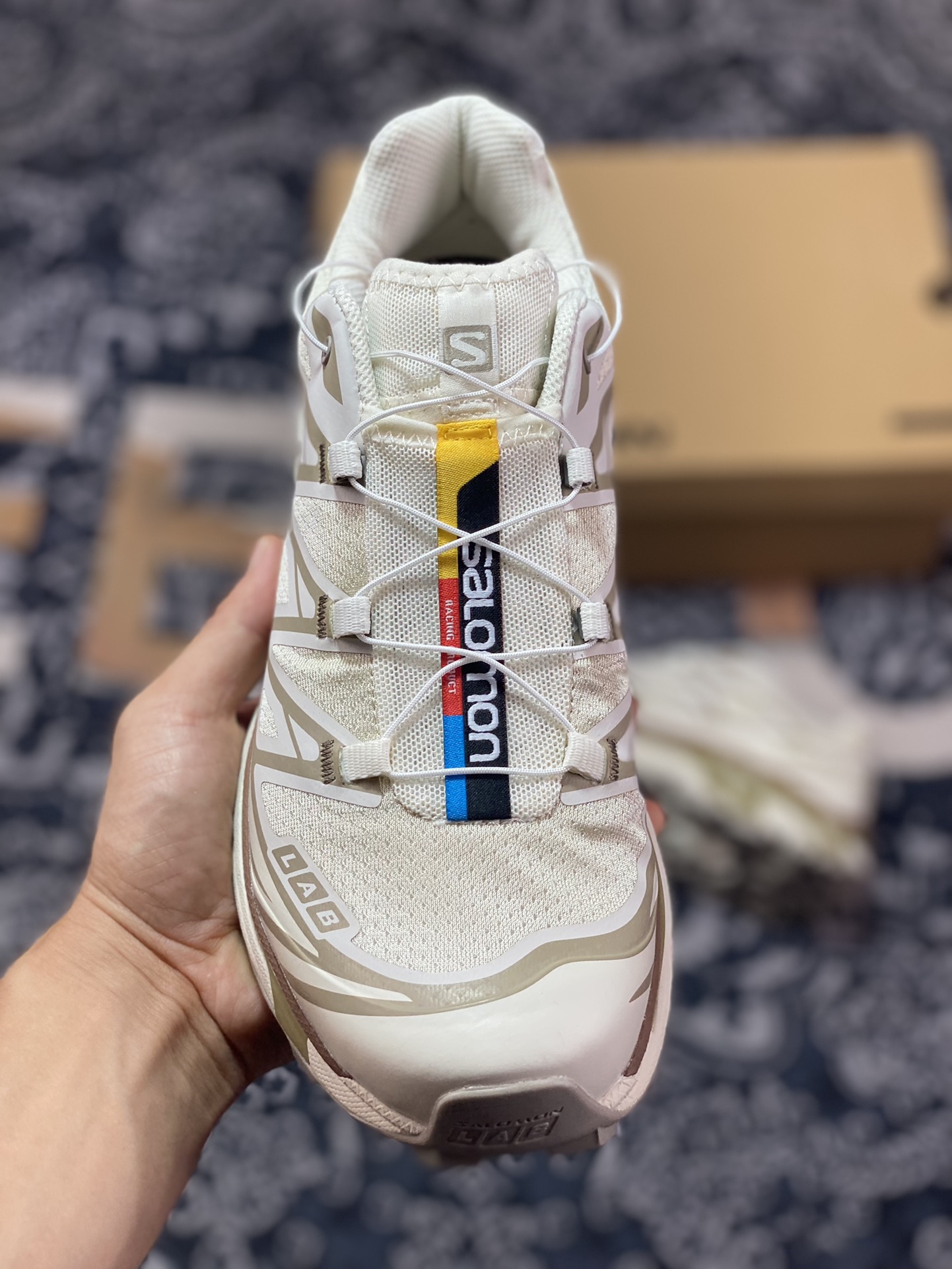 320 法国户外品牌-萨洛蒙/Salomon XT-6 Gore-Tex”Turtledove“天际系列低帮运动鞋“斑鸠米棕”417510